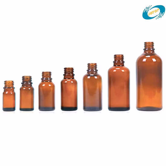 Deep Amber Glass Dropper Bottles Used for Filling Essential Oils